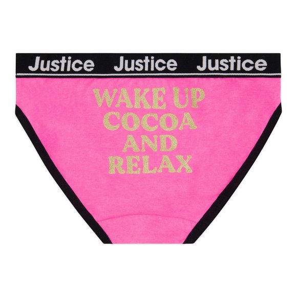 New Justice Girls Soft Cotton Bikini Underwear 6-Pack Christmas Buffalo Plaid - Picture 13 of 16